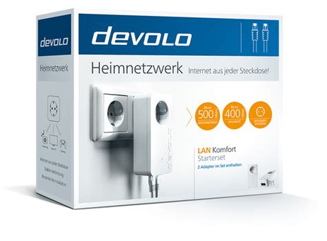 Devolo Powerline võrguadapter 500 Mbit/s Ethernet LAN, valge, 2 tk. komplekt