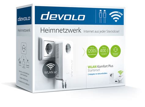 Devolo Powerline võrguadaptere 1200 Mbit/s Ethernet LAN Wi-Fi, valge, 2 tk. komplekt