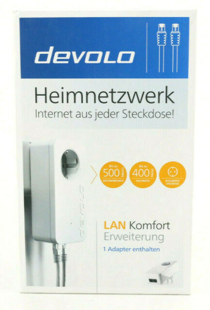 Devolo Powerline võrguadapter 500 Mbit/s Ethernet LAN, valge, 1 tk.