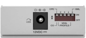 VDSL2 (RJ11) to 10/100/1000T mini media converter, up to 3km