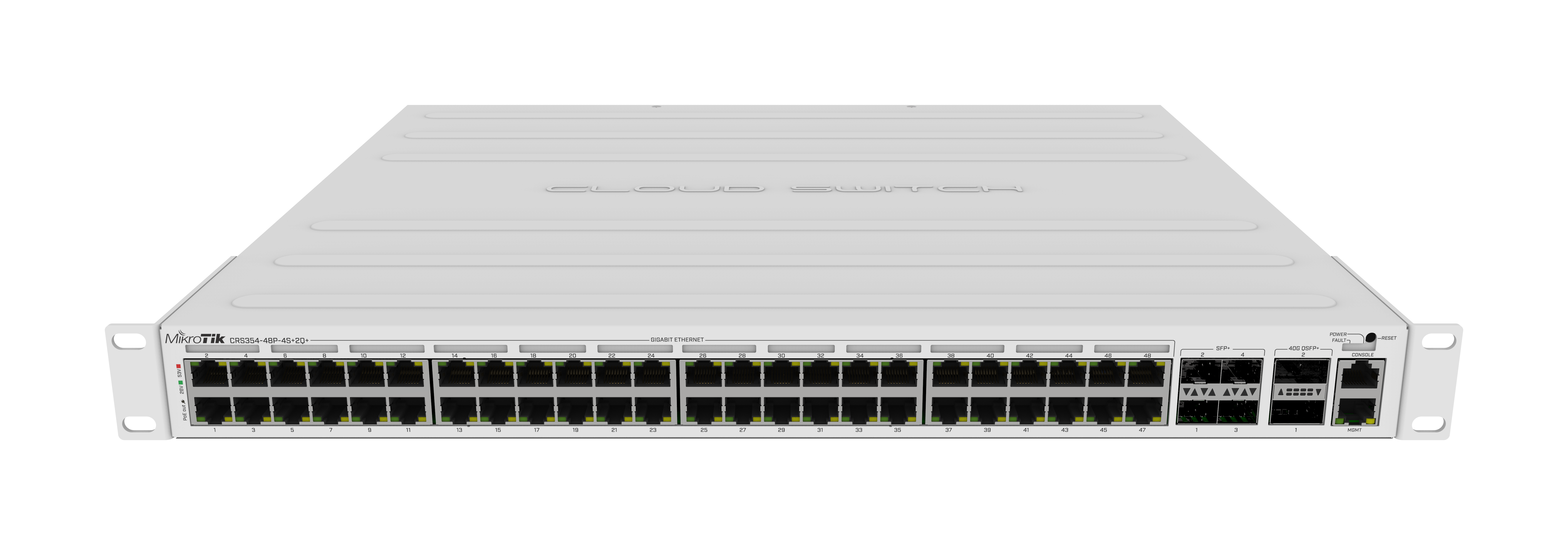 MikroTik switch 48*1G RJ45 PoE ports (700W PoE budget) &amp; 4*10G SFP+ ports