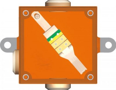 Junction box PMO2 (5/6). (W*L*H) 127*127*58mm. with clamp 5 term. 6 cable glands. E90. IP54