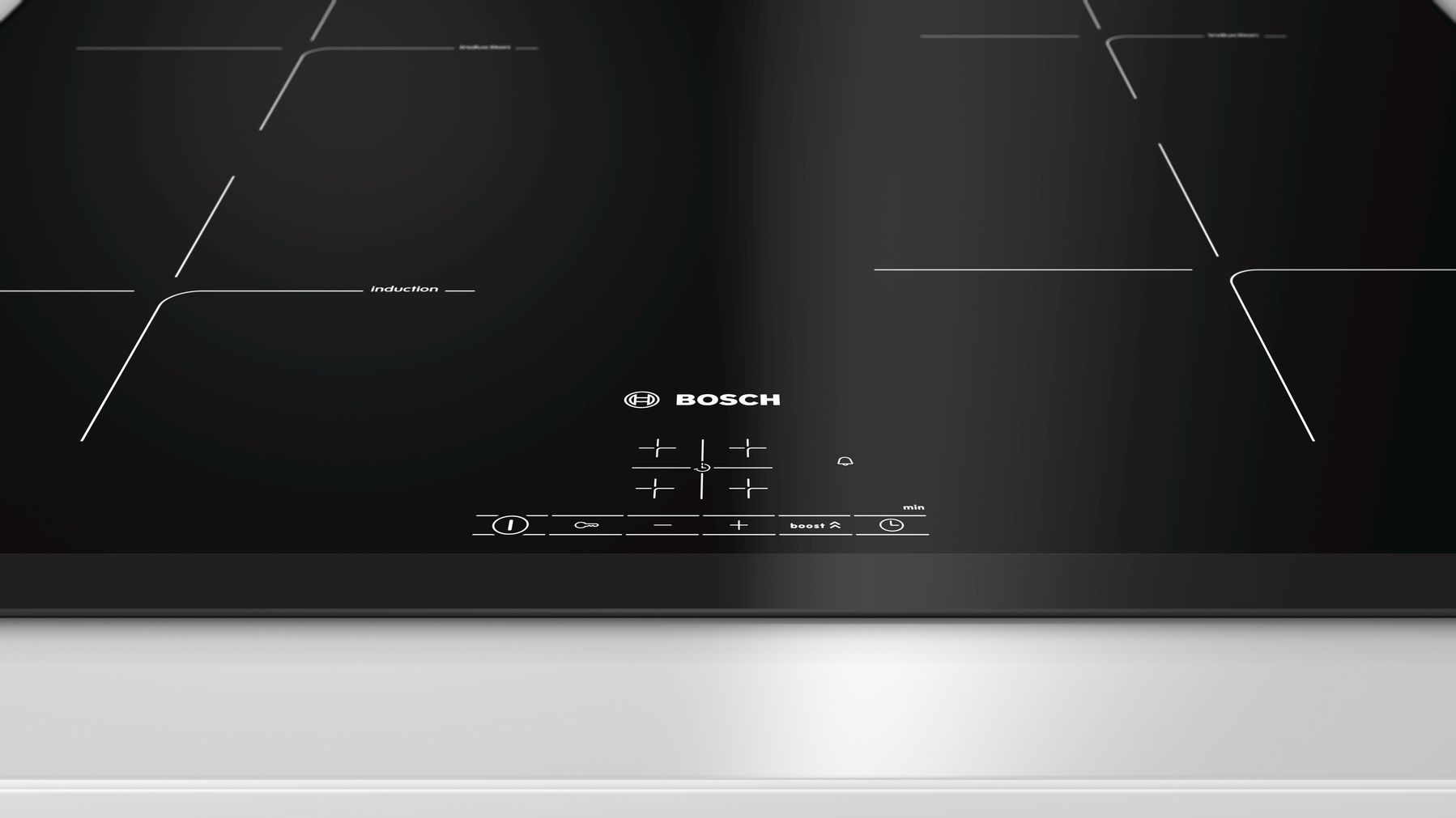 Bosch Serie | 4 induktsioonpliidiplaat 60 cm must, raamita pliidiplaat