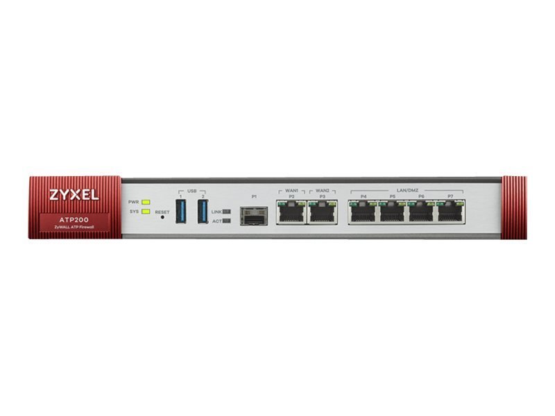 ZyXEL ATP 10/100/1000, 2*WAN, 4*LAN/DMZ PORTS, 1*SFP, 2*USB with 1 year bundle