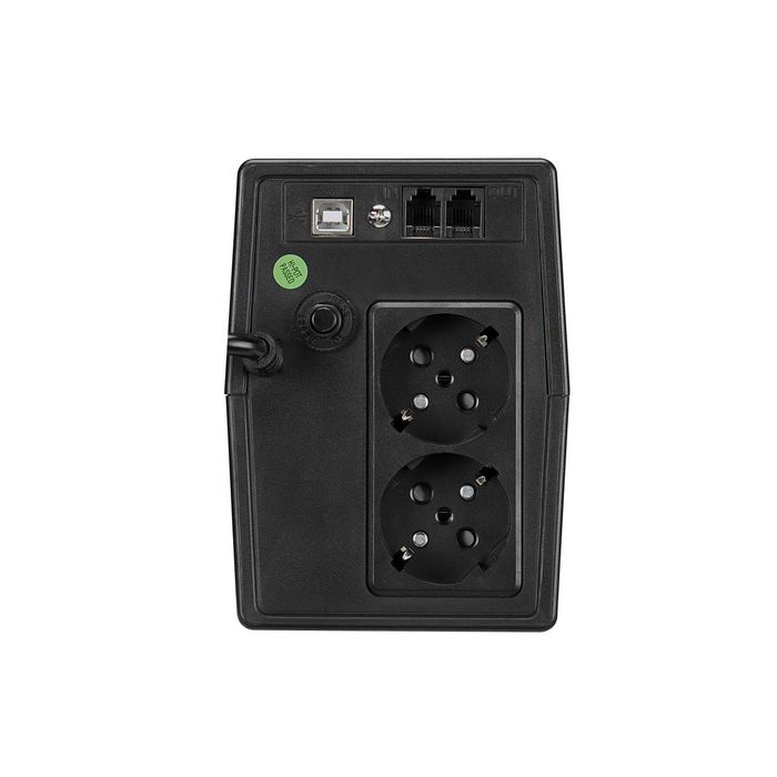 Line-interactive UPS FSP iFP 600 600VA/360W, 2*Schuko AC outlet, USB port, RJ-45 protection, aku 12V/7Ah, LCD