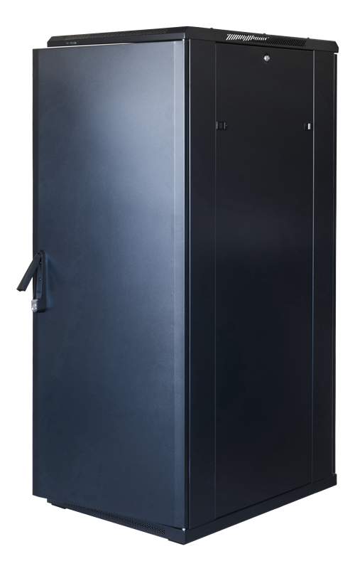 Toten System G 19&quot; floor cabinet 32U/600*1000, glass front door, metal rear door, black