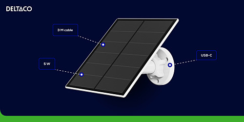 Deltaco Smart Home solar panel for 4G camera