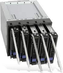 IcyDock FatCage MB155SP-B 5 bay EZ-tray 3.5&quot; SATA hard drive hot-swap backplane cage in 3* external 5.25&quot; bay