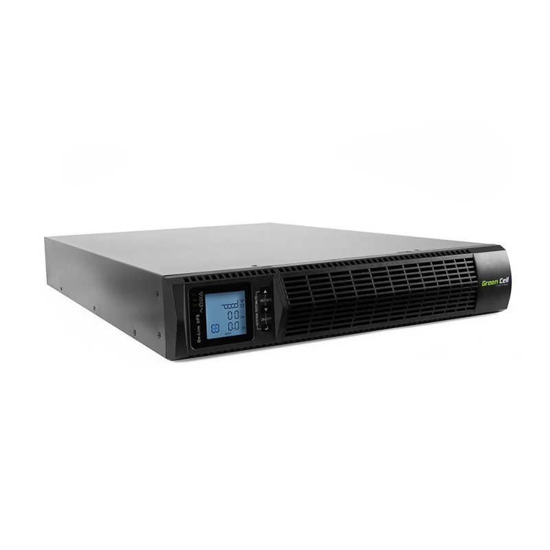 Green Cell online UPS rack RTII 3000VA/2700W with LCD display