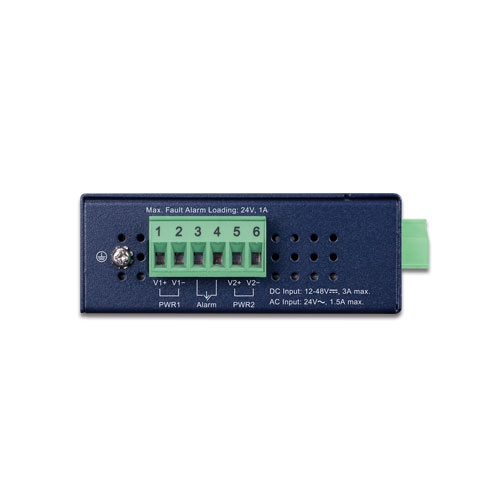Planet 1000BASE-LX to 10/100/1000BASE-T 802.3at PoE+ industrial media converter, SC singel mode 20km