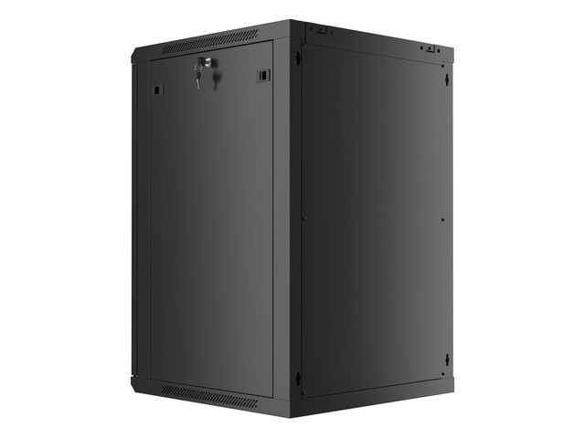 Lanberg wall-mounted rack 19&quot; demounted flat pack 18U/600*600mm, black