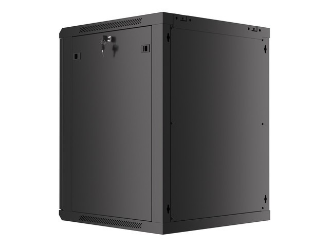 Lanberg wall-mounted rack 19&quot; demounted flat pack 15U/600*600mm. black