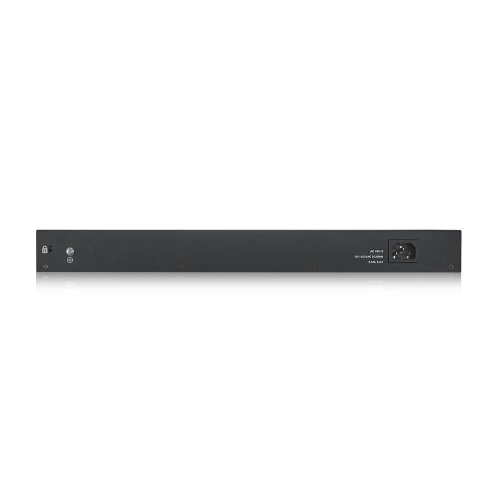 Zyxel 52 port smart managed PoE switch 48*GE PoE, 4*Gigabit dual pers., hybird mode, standalone or NebulaFlex cloud, 375 Watt PoE