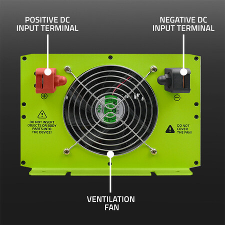 Qoltec Monolith 3-in-1 solar inverter with AC charging function | MPPT | UPS | ATS | 2000W | 4000W | 12V to 230V | pure blue wave