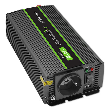 Qoltec pure sine wave inverter Monolith| 600W | 1200W | 24V to 230V