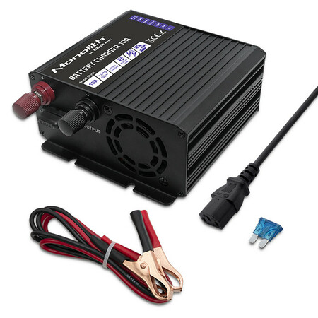 Qoltec Smart Monolith charger for LiFePO4 AGM GEL SLA batteries | 10A | 12V