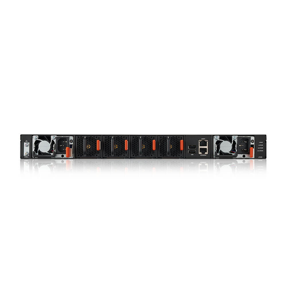 Zyxel CX4800-56F, 48-port 10/25G L3 aggregation fiber swith with 8*100GB uplink, two AC power supply