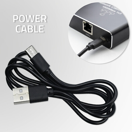 Qoltec unmanaged Gigabit PoE switch,  3*RJ45 PoE, 1*RJ45 uplink, USB-C power, aluminium