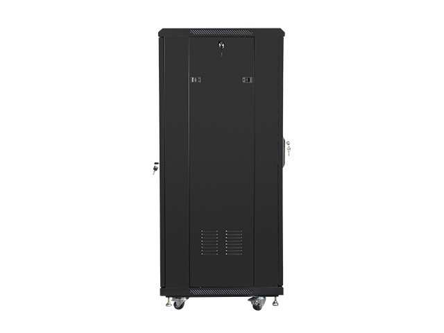 Lanberg 19&quot; free-standing rack cabinet, 27U/600*600 with glass door (flat pack), black