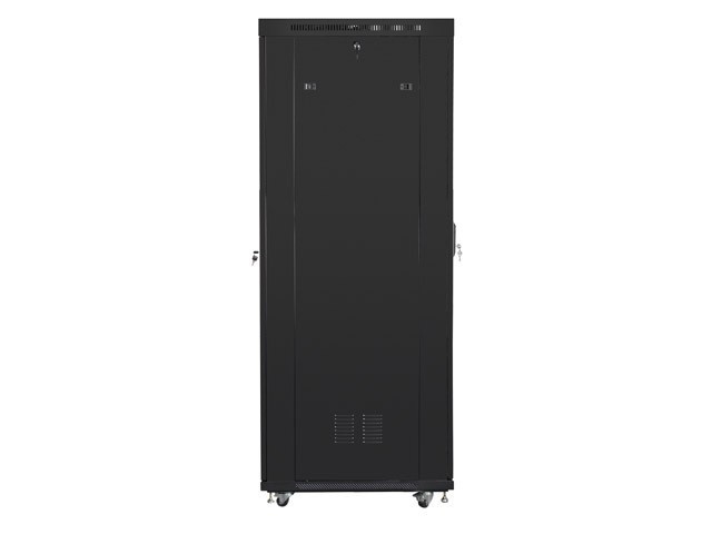 Lanberg free-standing rack 42U*800*1000 19&quot; with glass door, LCD, black, flat pack