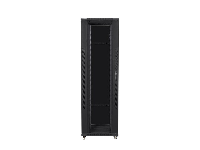 Lanberg 19&quot; free-standing rack cabinet 42U*800*1200 with glass door (flat pack), black