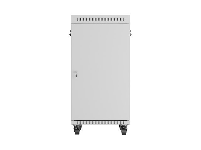 Lanberg 19&quot; v2 free-standing rack cabinet, 22U/600*800 with glass door (flat pack), LCD, grey