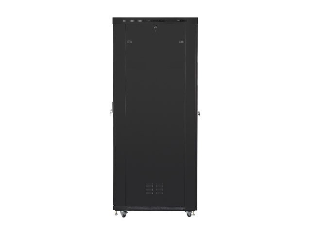 Lanberg 19&quot; v2 free-standing rack cabinet, 47U/800*1200 with glass door (flat pack), LCD, black