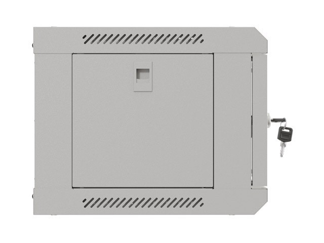 Lanberg wall-mounted rack 19&quot; 4U/540*350mm with glass door, beige, flatpack