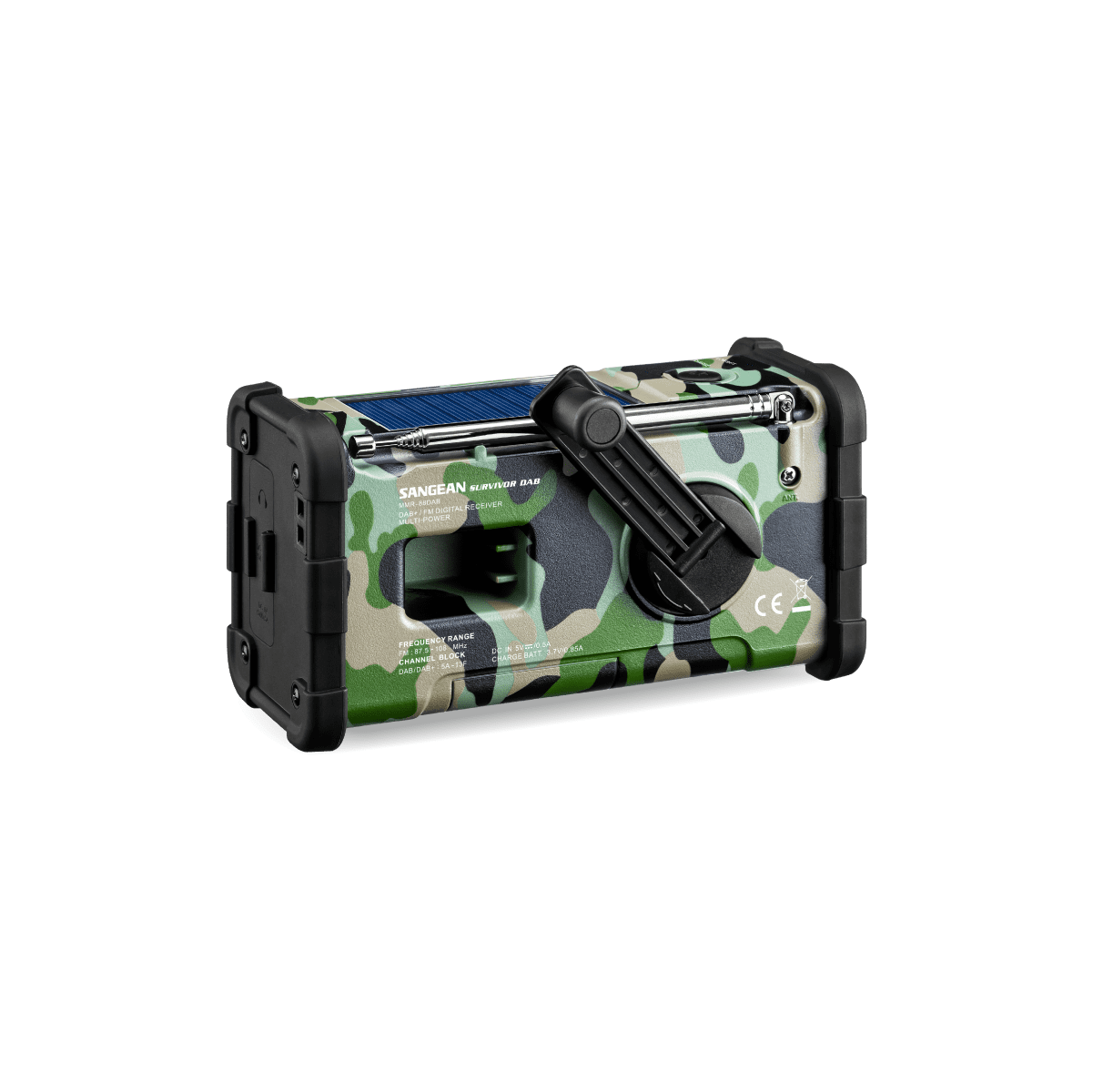 Sangean mitmetoitega DAB+/FM-RDS raadio, kamuflaaž