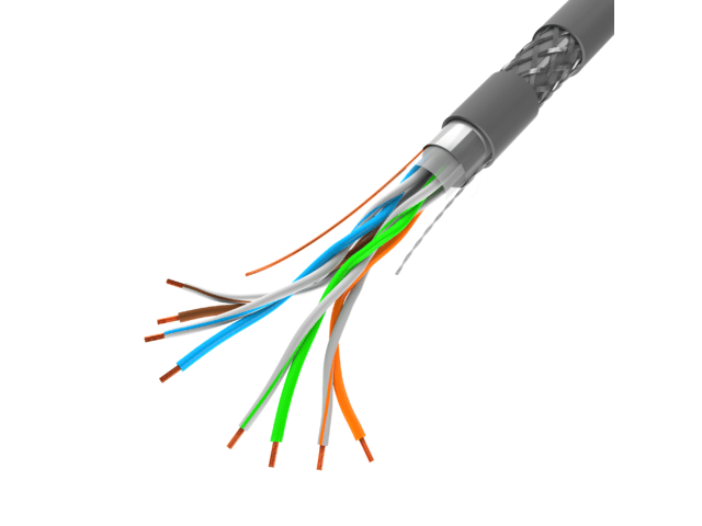 Lanberg LAN cable SFTP, cat5e 305m, solid CU CPR fluke passed, grey
