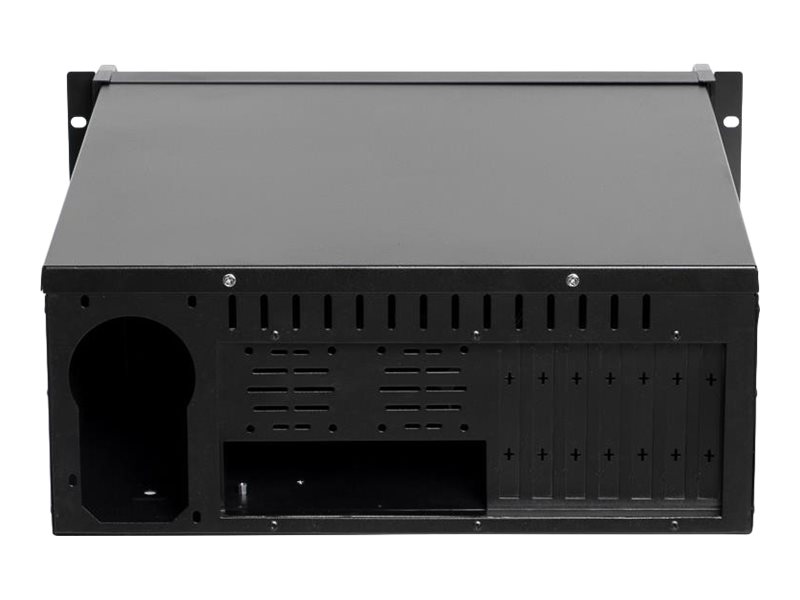 Netrack 19&quot; 4U server chassis, microATX/ATX, black, 482*177*450mm