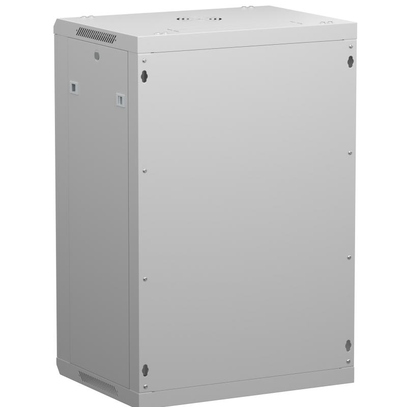 Netrack 19&quot; wall-mount rack cabinet, 18U 600*450, glass door, grey, flat-pack