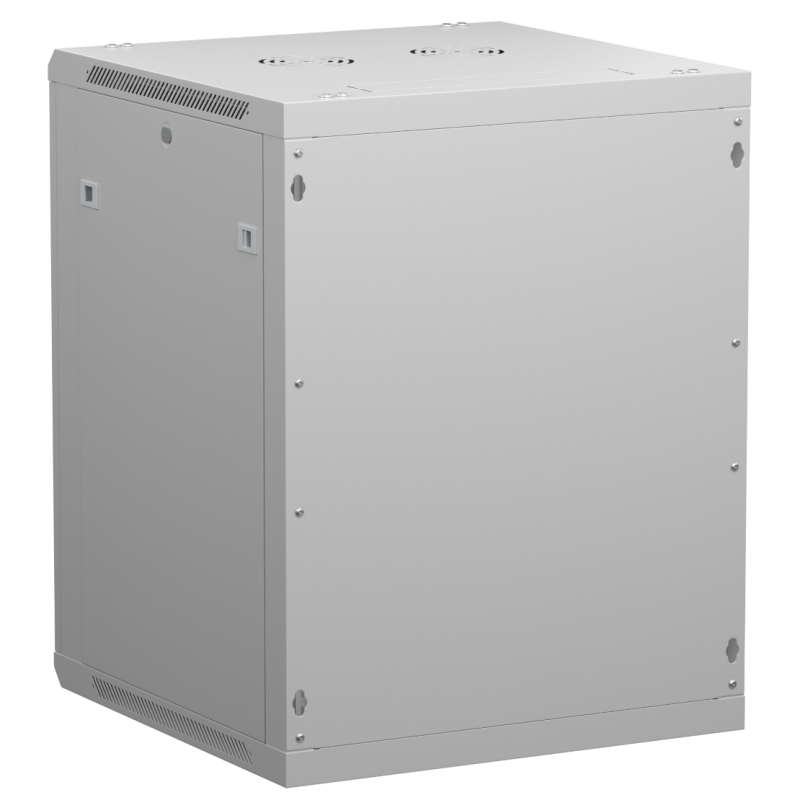 Netrack 19&quot; wall-mount F-Line rack cabinet, 15U 600*600, glass door, gray, flat-pack