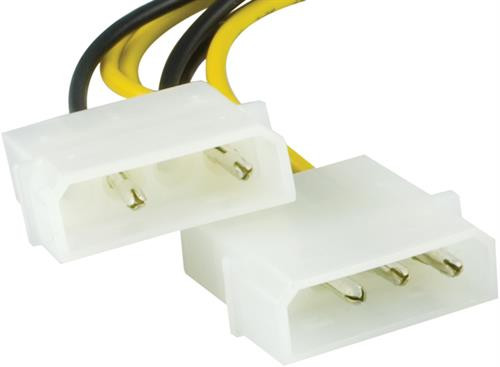 Toite adapterkaabel, 2*6 pin PCI-express, 25cm