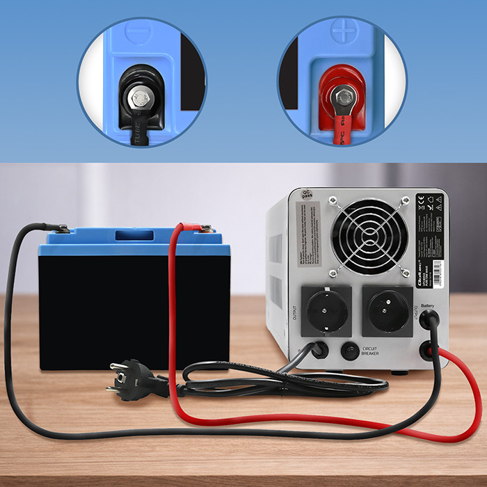 Qoltec LiFePO4 lithium iron phosphate battery 12.8V, 24Ah, 307.2Wh, BMS