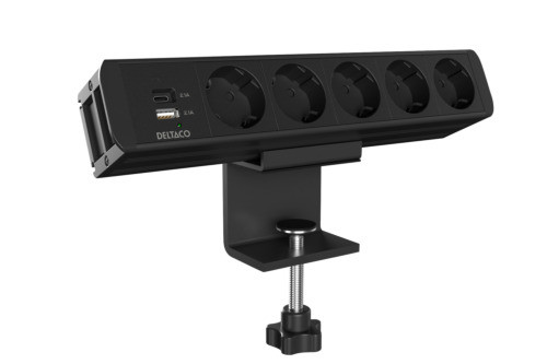 Lauapealne pistikupesa, 5 väljundit, 1*21W A+C USB laadija, GST18 pistik kaablil