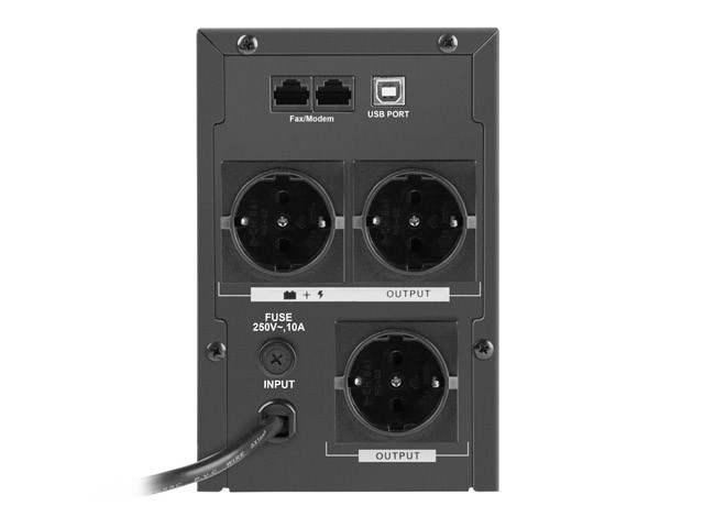 Line-interactive UPS 1500VA/950W 3*Type F out, USB