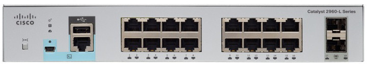 Catalyst 2960L 16 port GigE with PoE, 2 x 1G SFP, LAN Lite