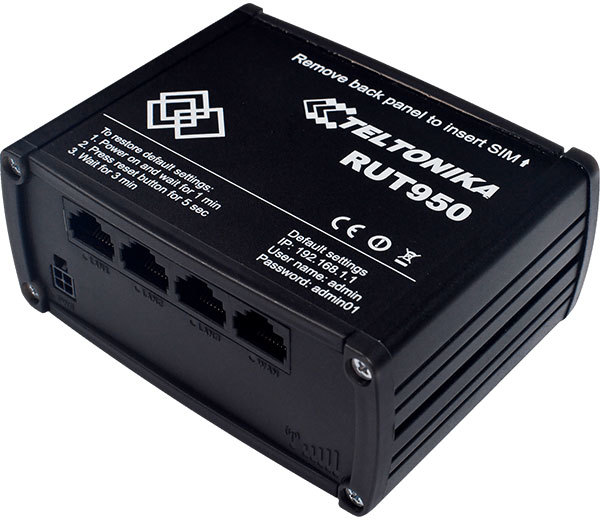 RUT950 highly reliable and secure LTE router for professional applications