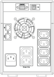 ABB line-interactive UPS 11LI 1500VA/900W, 4min@60%load