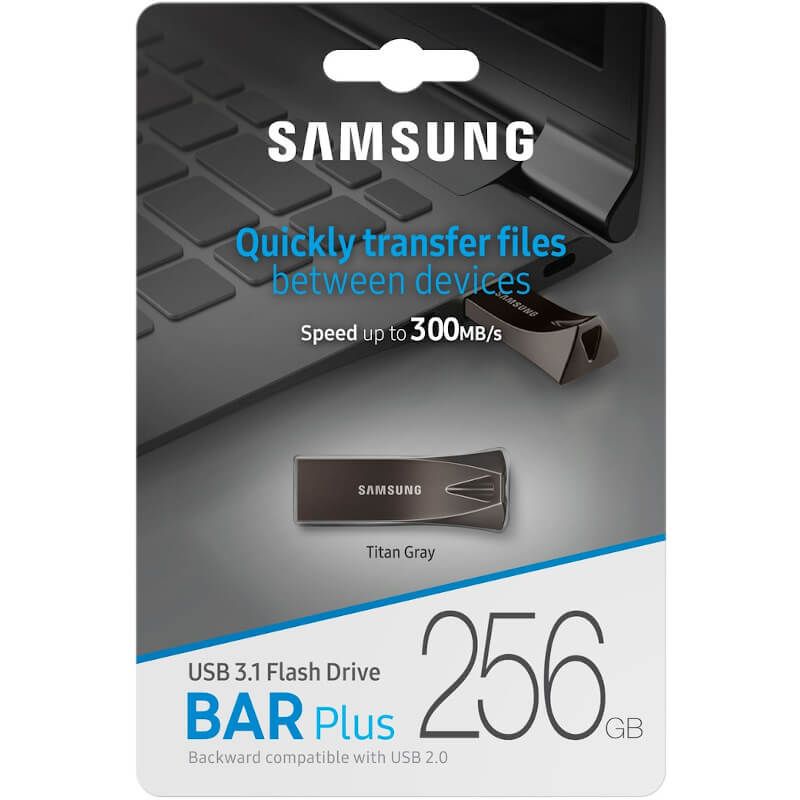 Samsung Flash Drive Bar 256GB USB 3.1, speed up to 300MB/s, titaanhall