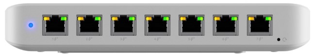 Ubiquiti compact, layer 2 8-port GbE PoE (210W) switch