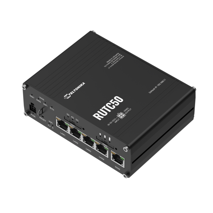 Teltonika industrial cellular router with Wi-Fi 6 4G LTE / 5G NR 1Gbps