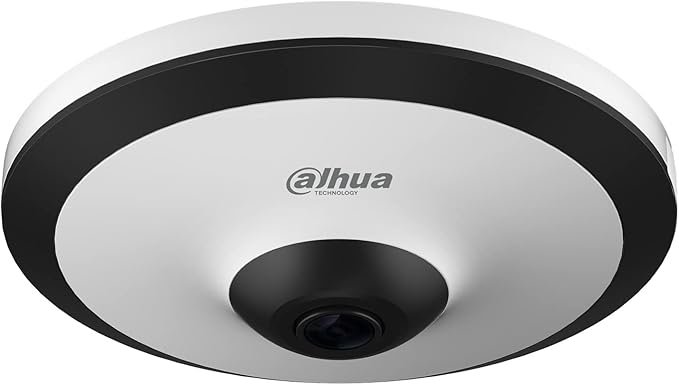 Dahua 5MP fisheye panoramic IP network camera, 1.4mm fixed lens, built-in mic, AI WizMind, starlight low illuminance