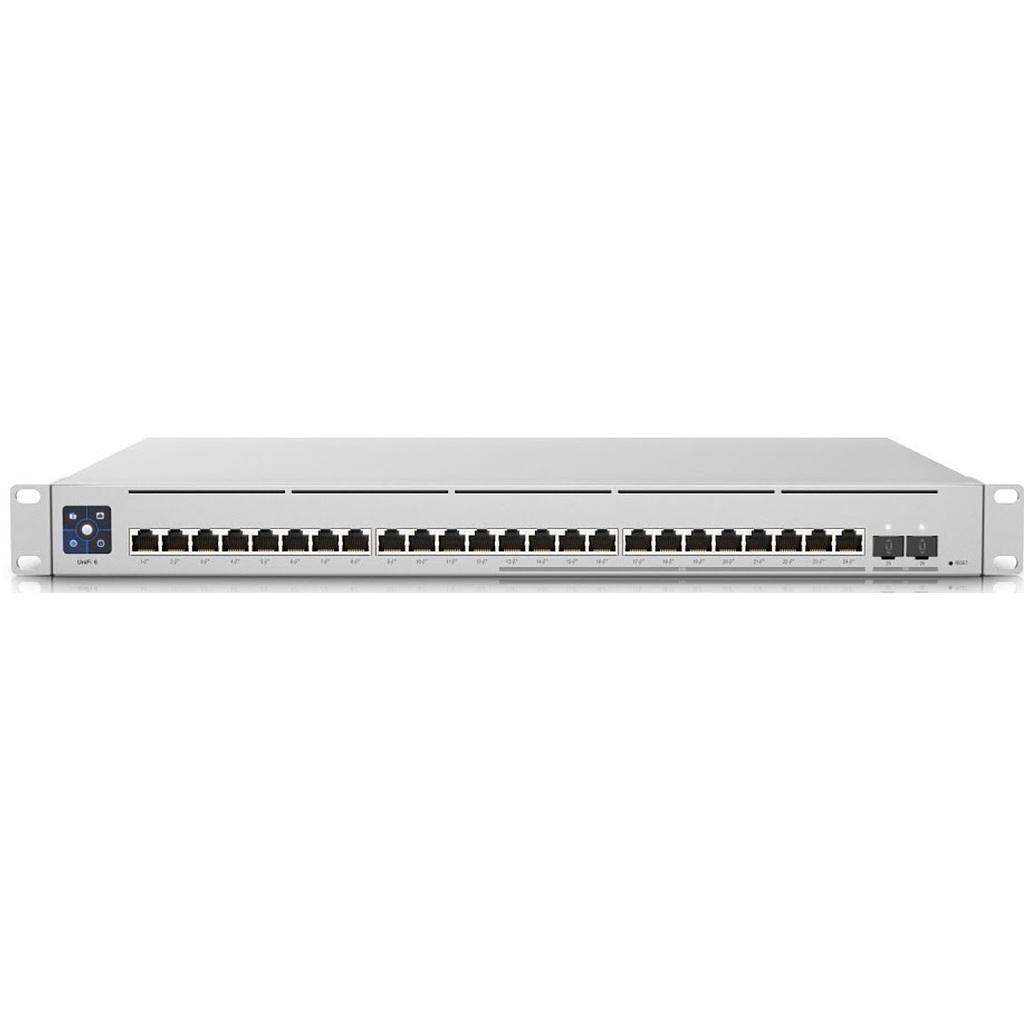 Ubiquiti enterprise L3 switch, 24port (12*2.5GbE, 12*2.5GbE PoE+, 400W budget), 2*SFP+