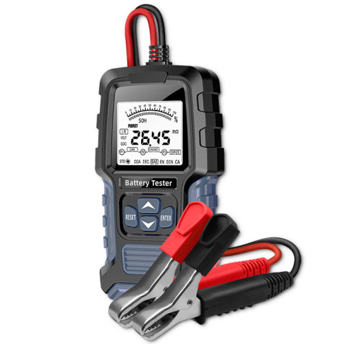 Qoltec LCD digital battery tester 12V 24V 3Ah 250Ah