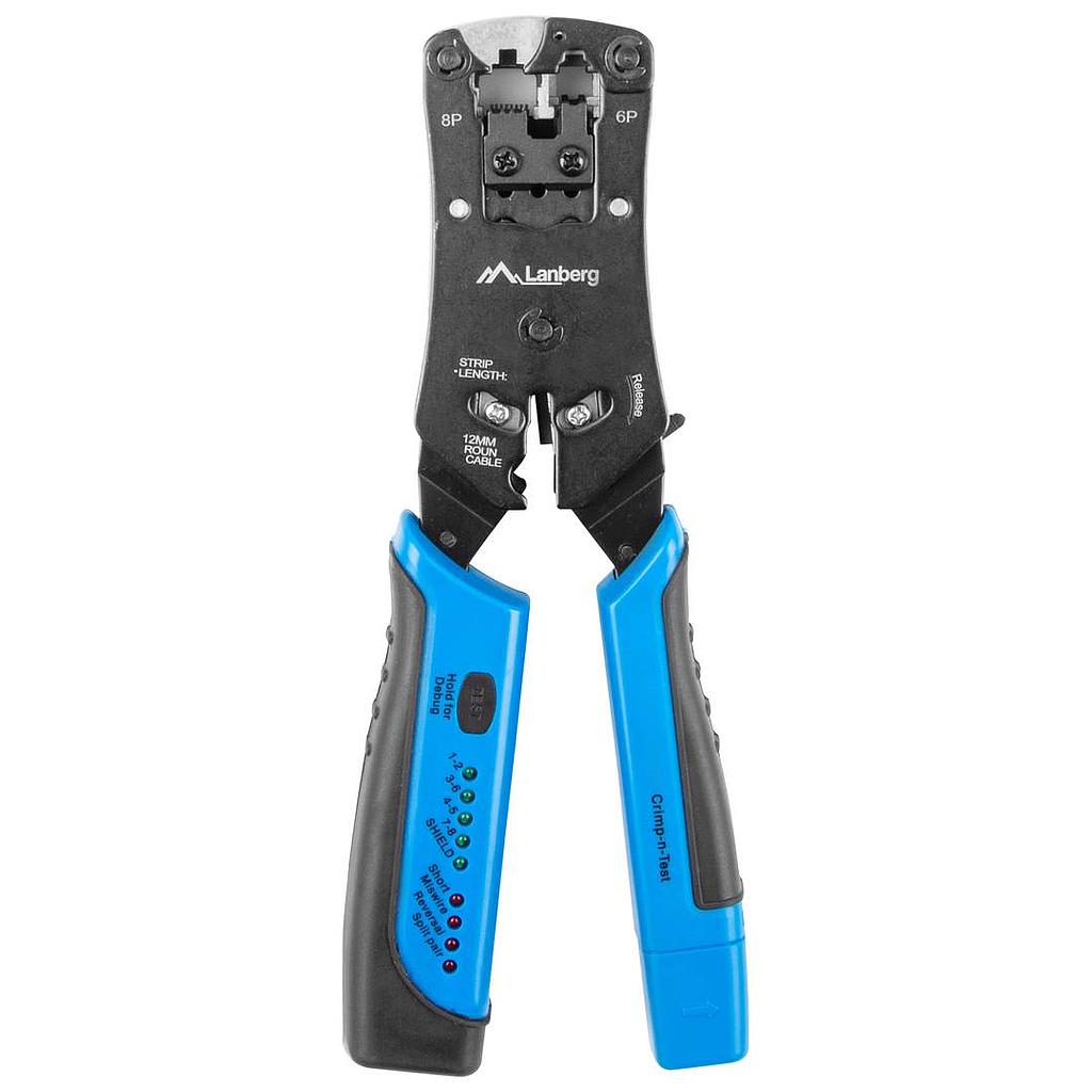 Lanberg crimping tool for RJJ11/12/45 + cable tester
