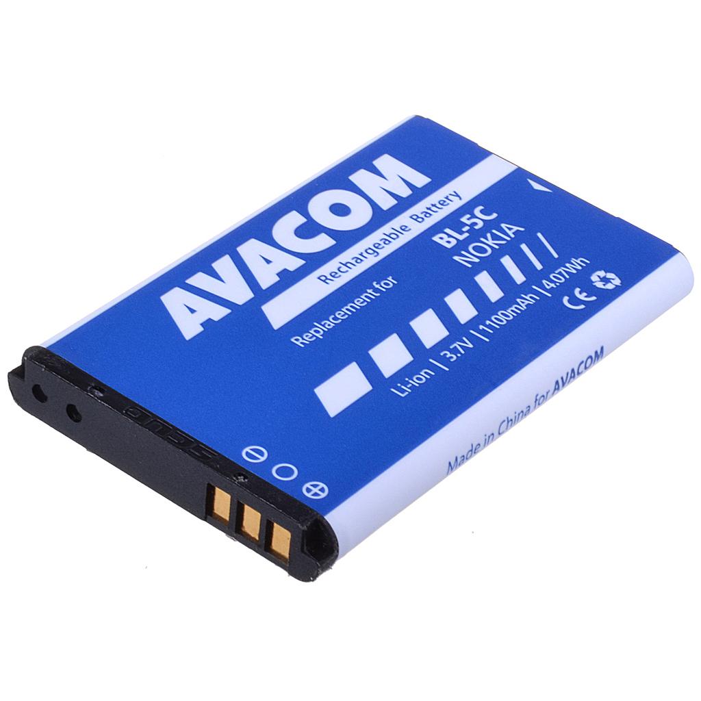 Avacom battery for Nokia 6230, N70, Li-Ion 3.7V 1100mAh (replacement BL-5C)