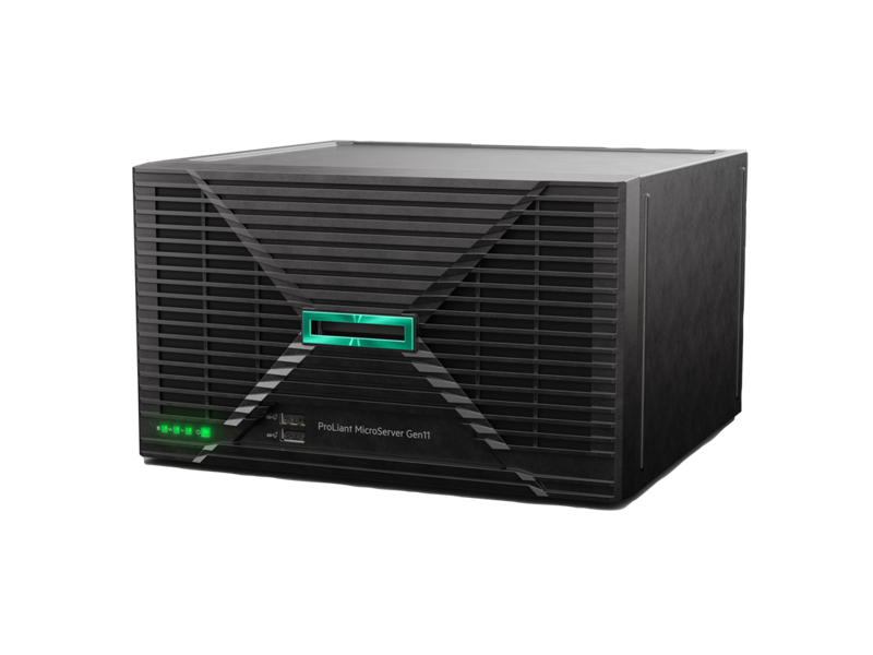 Hewlett-Packard Microserver G11 G7400 3.7/2C, 1*16GB RAM, 1TB HDD SATA, 4LFF/4SFF-NHP VROC 4*1G Eth iLo6 180W