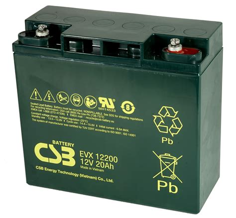 CSB 12V 20Ah M5 insert terminals deep cycle battery